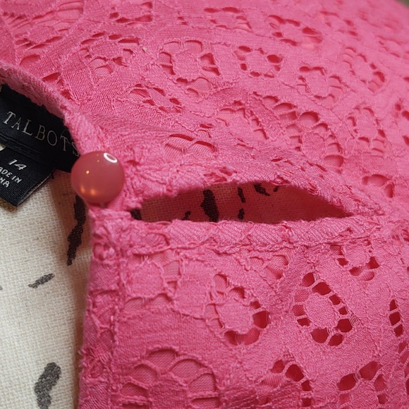 Talbots 🩷 sleeveless lined eyelet lined cotton tank blouse, 🆕 - Picture 12 of 12